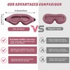Clbxzwc 3D Advanced Sleep Eye mask, (2 Pack) Super Delicate