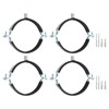 sourcing map 4 Pcs Adjustable Pipe Bracket Clamp, 5"(127mm) Wall