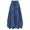 Scarlet Darkness Women Renaissance Maxi Skirt A Line Elastic Waist