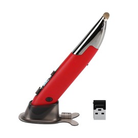 2.4G Wireless Mouse Pen 4 Keys Vertical Pen-Shaped Stylus BT Connect Support Voice Translation Adjust movement speed Speed Digital Pen for PC Laptop Notebook Computer