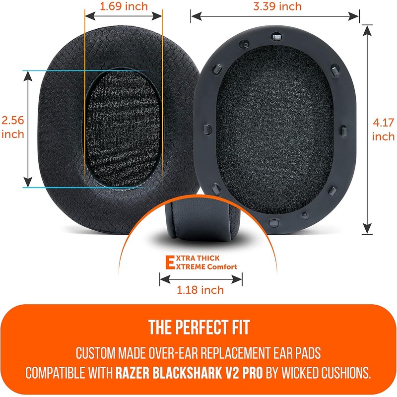 WC Freeze Blackshark - Cooling Gel Earpads for 2020-2022 Razer