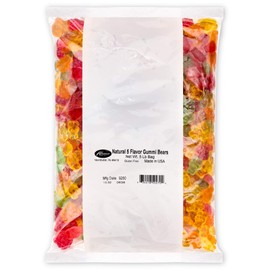 Albanese World's Best 5 Natural Flavor Gummi Bears, 5 pound bag