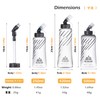 TRIWONDER TPU Folding Water Bottle Water Bottle Sports Bottle Running