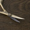 Kai Corporation HC3538 Seisonroku Gold Scissors, Curved Blade, 24K Gold