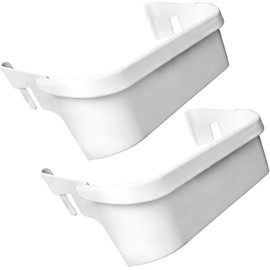 Paquete de 2 contenedores actualizados para puerta frigorífica y congelador compatibles con Frigidaire Kenmore Repisa de puerta 240351600, 240351607