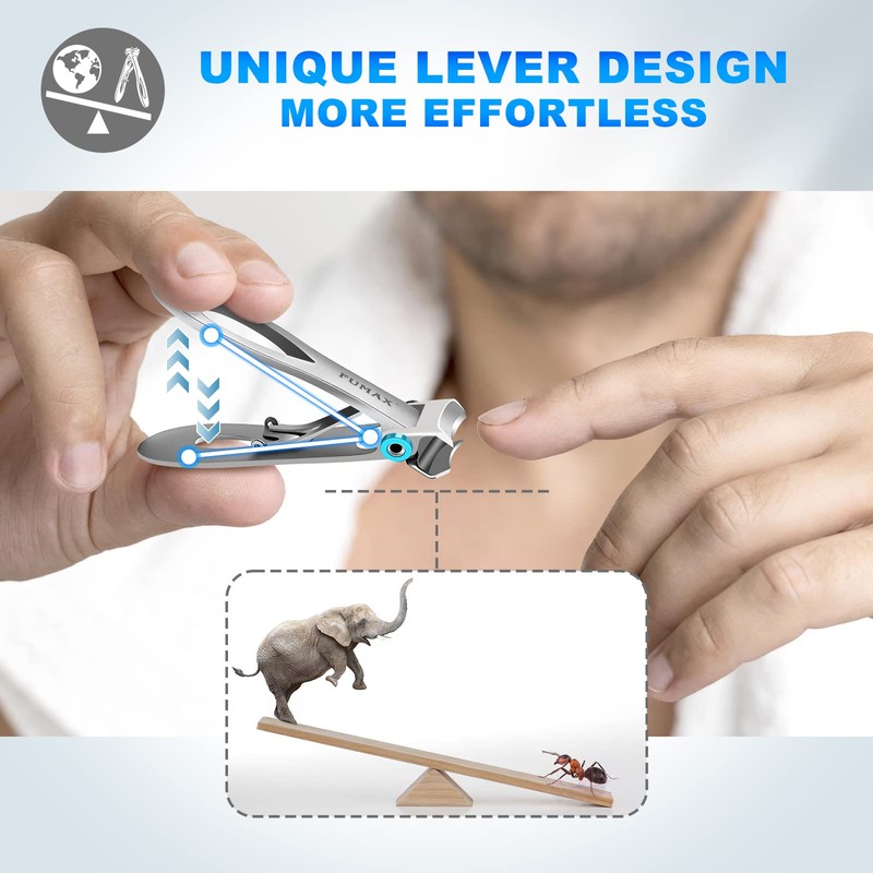Toenail Clippers for Seniors Thick Toenails, Heavy Duty Nail Clippers
