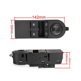 Twilight Garage FRONT Right Electric Power Master Window Control Switch 13228706 for Astra H MK5 Zafira B MK2