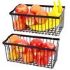 LecuSyn 2 Pcs Fruit Basket Wire Baskets, Fruit and Veggie
