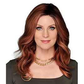 Raquel Welch 14 Inch Wavy Top Billing Top-of-The-Head Hair Topper Wig, RL31/29 Fiery Copper