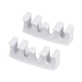 M METERXITY 2 Pack Badminton Stringing Racquet Load Spreader - Badminton Pressure Reducer Stringing Protector Threading Machine Adapter for Repair Fixing (White)