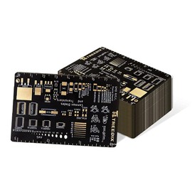 Treedix 2PCS PCB SMD AWG Rulers, USB-Micro LED Blink Rulers Measuring Tool Resistor Capacitor Chip IC SMD Diode Transistor for Electronic Engineers Printed Circuit Board Accessory