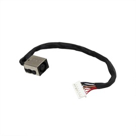 GinTai DC Power Jack with Cable Replacement for DELL Inspiron 15-7566 7567 i7566 i7567 P65F P65F001 P65F002 0D18KH DC30100YY00