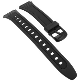 Casio Watch Strap watchband Resin Band Black 18mm W-201-1AVEF W-201 W-201G-9