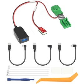 YQMAJIM Dashcam Power Adapter,(7P TypeA)Compatible with Honda Odyssey/CRV/Civic/Accord/,Acura MDX,Auto Rearview Mirror to Dash Cam Power Adapter,Built-in USB to Mirror Camera GPS Charger Adapter Cable