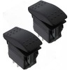 2X Carling Technologies Contura Rocker Switches V1D1S00B-AZC00-000 | SPST ON-None-Off