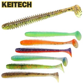 Keitech Swing Impact 4" Green Pumpkin/Chartreuse