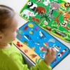 WDKXCN Fuzzy Felt Story Board Set, 50 Pcs Zoo Sea