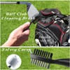 Geeorzo Golf Accessories, Retractable Golf Club Brush, Foldable Golf Divot