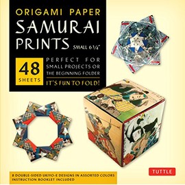 Origami Paper - Samurai Prints - Small 6 3/4" - 48 Sheets: Tuttle Origami Paper: High-Quality Origami Sheets Printed with 8 Different Designs: Instructions for 6 Projects Included