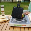 Outdoor Folding Handle Muffin Sandwich Baking Pan Multifunctional Camping Picnic