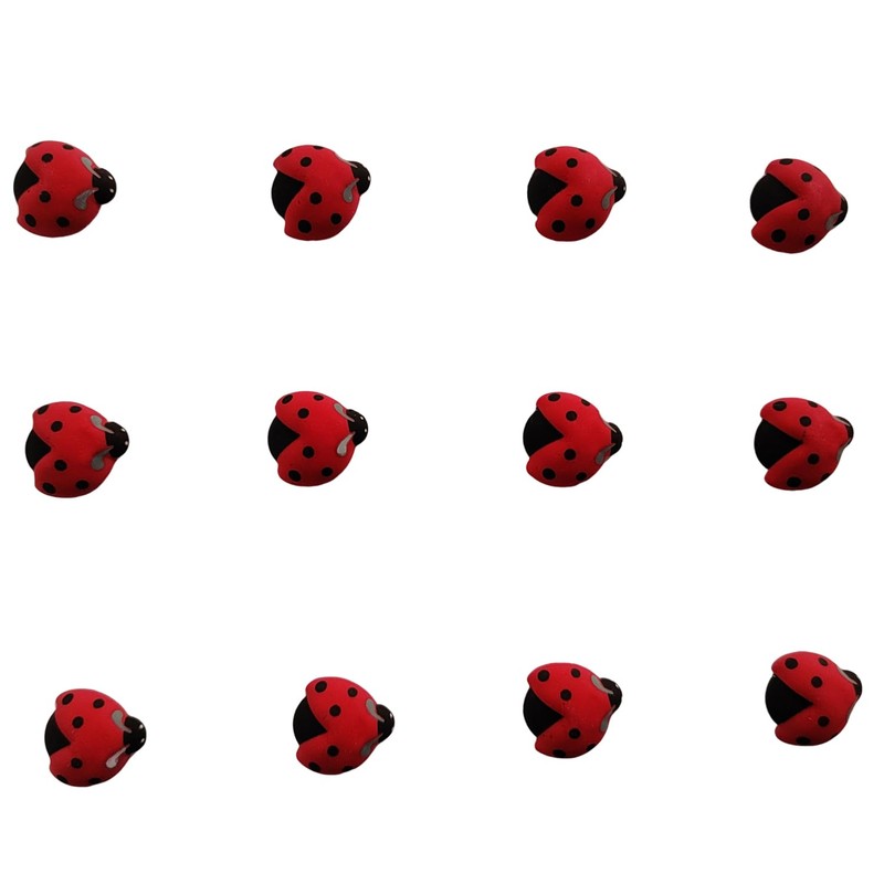 EPHVODI Ladybugs Cakes Decorations Edible Ladybug Shaped Hard Sugar Icing