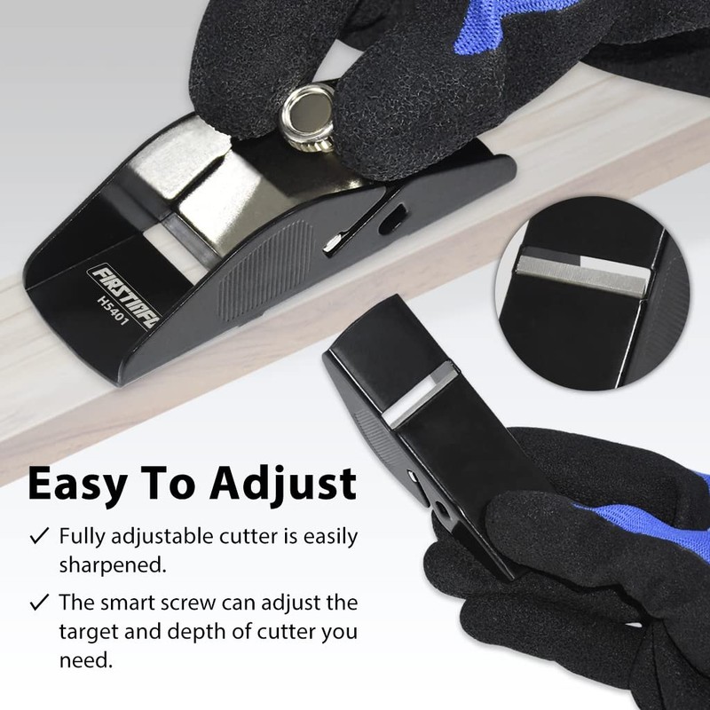 FIRSTINFO Mini Hand Plane Small Lightweight Steel Body Trimming Plane