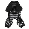 Dog Pajamas Warm Comfortable Stretchy 4 Legs Striped Dog Pajamas