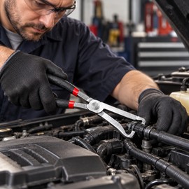 Fuel Line Disconnect Pliers – Automotive Pipe Removal Tool for Fuel Lines, Oil Pipes & Connectors