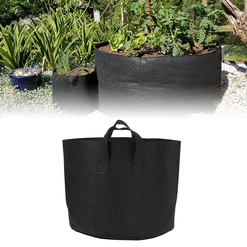 5pcs Grow Bag 5 Gallon Breathable Thickened Plant Fabric Pots