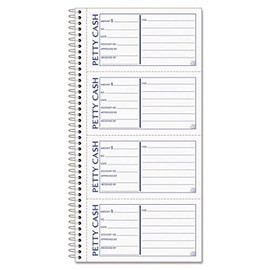 TOP4109 - Binding : Spiral, Side - Tops Petty Cash Receipt Book - Each