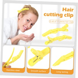 Baluue 12pcs Alligator Hair Clips for Thick Hair Professional Sectioning Clips for Salon Use Lightweight Styling Accessories for Women and Girls