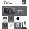 Lenspop 64 MP Digital Compact Camera with Flash, Digital Camera