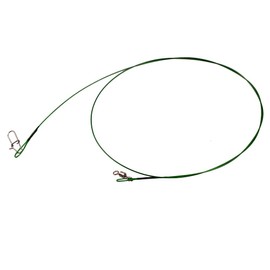 Freefisher 20x Steel Leader with Swivel and Snap 70 cm/30 kg