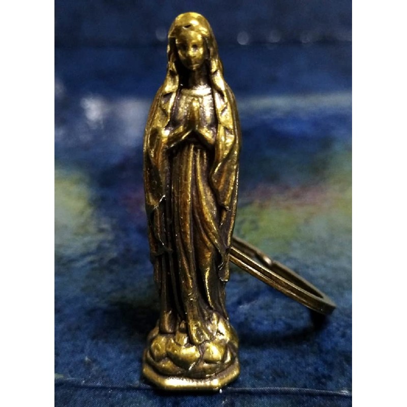[Kaimed] Virgin Mary Jesus Christ Key Chain Key Ring Brass