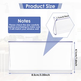 2PCS Shade Pulls for Roller Shades, Plastic Roller Hem Grip Pull Down Shades Blinds for Windows Home Car Rolling Curtain Accessories (Clear)