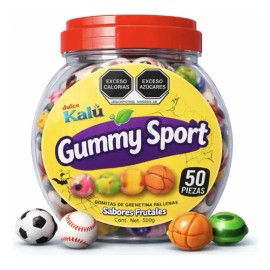 Kalu Gummy Sport Gomitas Encapsuladas Balon Vitrolero 50pz