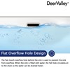DeerValley 23.9"x15.79" Undermount Bathroom Sink Rectangular Undermount Sink White Ceramic