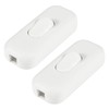 XIITIA 2pcs Inline Cord Switch, AC120V 10A, 250V 6A On-Off