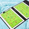 flintronic Football Tactics Board, Football Coaching Board Magnetic, Double Foldable