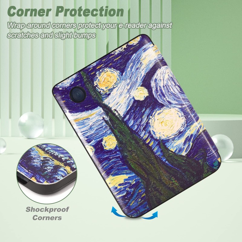 DMluna Case for 2024 Kobo Clara Colour/BW/2E, Tolino Shine Colour/Shine