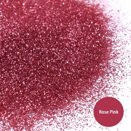 Ceya Ultra Fine Glitter Paint Additive, 3.5oz/ 100g Rose Pink Glitter Wall Paint 1/128” 0.008” 0.2mm for Emulsion Wall, Ceiling, Furniture, Interior Decor, Acrylic, Varnish, Satin, Flat