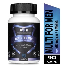 Multivitaminas Hombre Armor For Health 90 Caps Sin Sabor Con BCAA Creatina