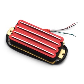 SAPHUE 2-Dual Blade Electric Guitar High Output Track Type Four Coil Humbucker Pickup Red