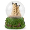 Elanze Designs Endangered Clouded Leopard 100MM Sturdy Glitter Water Wind