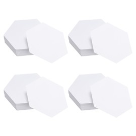HARFINGTON 400 unidades de papel hexagonal para acolchar, plantilla de papel inglés de 2 pulgadas, piezas de papel de base, suministros de patchwork para acolchar, costura, manualidades