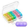 Weekly Pill Organizer 3 Times a Day, 7 Day Portable