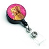 Caroline's Treasures Pink Vizsla Retractable Badge Reel, Multicolor (LH9370PKBR)