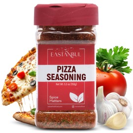 Eastanbul Pizza Seasoning Spice Blend, 5.29oz Italian Seasoning, Boosts Pizza Toppings, Herbal Pizza Blend, Pizza Spice Seasoning, Pizza Sprinkles, Pizza Spice Blend for Seasoning Pizza, Pizza Powder