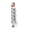 LEGRAND, Flat Power Strip, 6-Way Socket, Multiple Socket, 5 Metre
