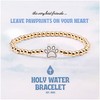 Holy Water Memorial Pawprint Bracelet In Gold